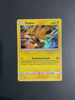Pokemon TCG Zapdos Sun & Moon Team Up 40/181 Holo Holo Rare ⭐⭐⭐ - Image 1
