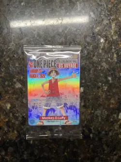 ONE PIECE Monkey D. Luffy College Basketball US Voyage Promo Card SEALED RU 1/27 - Image 1