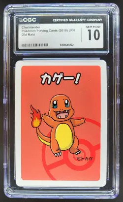 2019 POKEMON PLAYING CARDS JAPANESE CHARMANDER OLD MAID CGC 10 D RC7 - Image 1