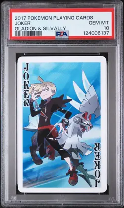2017 POKEMON PLAYING CARDS LILLIE GLADION & LUSAMINE JOKER PSA 10 - Image 1