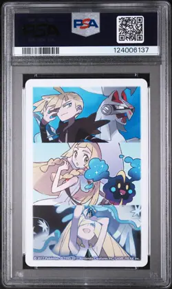 2017 POKEMON PLAYING CARDS LILLIE GLADION & LUSAMINE JOKER PSA 10 - Image 2