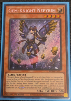 BLMM-EN021 Gem-Knight Nepyrim Secret Rare Yu-Gi-Oh Card 1st Edition New - Image 1