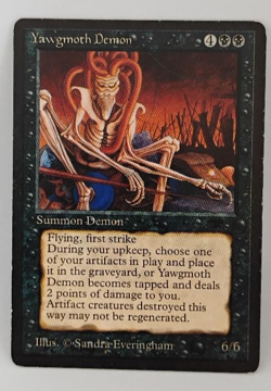 Vintage Yawgmoth Demon Summon MTG Card Magic the Gathering - Image 1