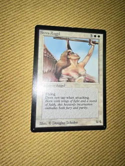 Magic the Gathering Serra Angel Beta Edition Moderate Play LP/MP 1993 - Image 1
