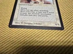 Magic the Gathering Serra Angel Beta Edition Moderate Play LP/MP 1993 - Image 3