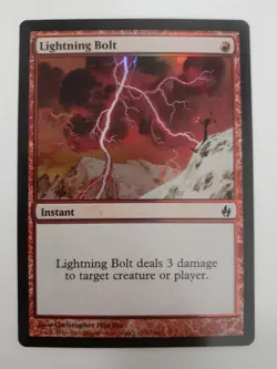 MTG Bling - Foil - Lightning Bolt - Premium Deck Series Fire & Lightning -J246 - Image 1