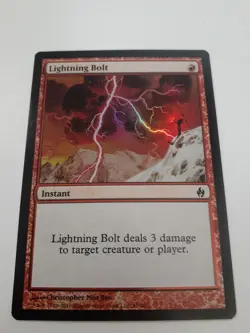 MTG Bling - Foil - Lightning Bolt - Premium Deck Series Fire & Lightning -J246 - Image 2