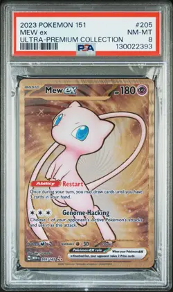 2023 POKEMON 151 ULTRA-PREMIUM COLLECTION #205 MEW EX PSA 8 - Image 1