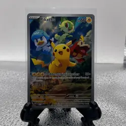 Pokemon Pikachu SVP 027 Scarlet & Violet Paldea Evolved ETB Promo near mint - Image 1