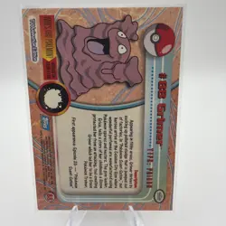 2000 Pokemon #88 Grimer Topps Holo Foil, Rare, NM/LP- Blue Logo - Image 2