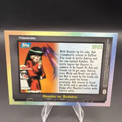 2000 Topps Pokemon Tv Animation Series 2 EP23 Haunter vs. Kadabra Holo - Image 2