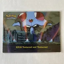 Pokemon Tv Animation Series 2 EP18 Tentacool and Tentacruel Holo Foil NM/LP - Image 1