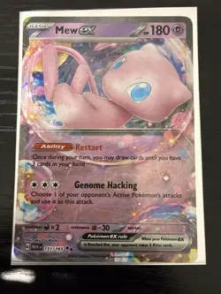 Pokemon Mew EX TCG 151/165 Double Rare Holo Sv: Scarlet & Violet - Image 1