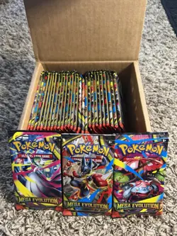 Pokemon TCG Mega Evolutions Booster Pack New/Sealed-Lot Of 30 - Image 1