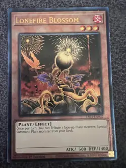 Yugioh Lonefire Blossom RA01-EN002 Ultimate Rare 1st Edition NM - Image 1