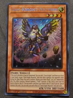 Gem-Knight Nepyrim BLMM-EN021 Secret Rare NM 1st Edition Yu-Gi-Oh! - Image 1