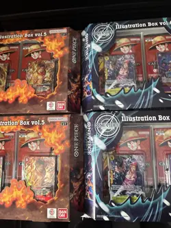 (4) One Piece Card Game: Illustration Box Volume 5 And 6 Lot of 4 New Sealed 🤩 - Image 1