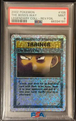 Pokemon (2002) The Boss's Way Legendary Coll - Rev. Foil 105 PSA 9 - Image 1