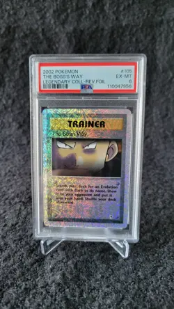 Pokemon TCG The Boss's Way Reverse Holo Legendary #105 2002 PSA 6 English - Image 1