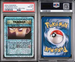 2002 POKEMON LEGENDARY COLLECTION #105 THE BOSS'S WAY REVERSE FOIL PSA 8 - Image 3