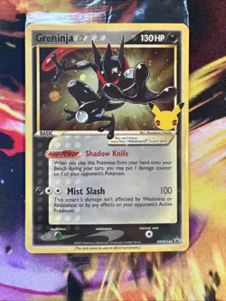 Pokemon TCG Greninja Gold Star SWSH144 Celebrations Black Star Promo NEW/SEALED - Image 1
