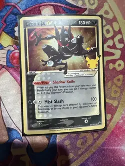 Greninja Gold Star Holo Promo SWSH144 Celebrations Black Star Pokemon TCG LP - Image 1