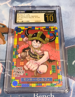 CGC Pristine 10 One Piece Day '25 Promo Monkey D. Luffy Japanese Card Game OPG - Image 1
