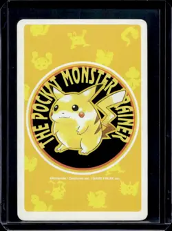 1998 Pokemon JP Playing Cards Yellow Machop 3 of Clubs #066 - Image 2