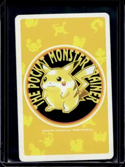 1998 Pokemon JP Playing Cards Yellow Metapod 2 of Diamonds #011B - Image 2