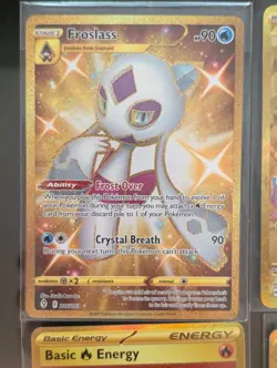 Pokemon 9 Cards Lot Gold Card Terapagos Ex Froslass Near Mint - Image 3