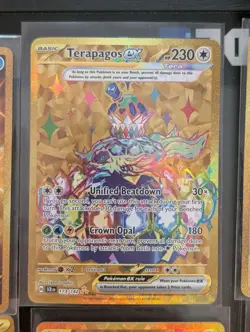 Pokemon 9 Cards Lot Gold Card Terapagos Ex Froslass Near Mint - Image 4
