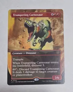 Trumpeting Carnosaur (Borderless) - The Lost Caverns of Ixalan (MTG Card) LP - Image 1