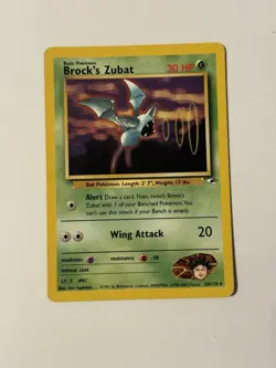 Pokemon Card - Brock's Zubat Gym Heroes 24/132 Rare - LP/MP! - Image 2