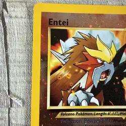 POKEMON CARD Entei Reverse Holo Foil #34 BLACK STAR PROMO Lightly Played Gen We - Image 3