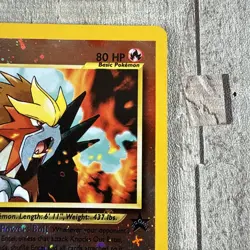 POKEMON CARD Entei Reverse Holo Foil #34 BLACK STAR PROMO Lightly Played Gen We - Image 4