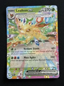 Leafeon ex 006/131 Prismatic Evolutions | Double Rare | Pokemon Trading Card TCG - Image 1