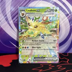Leafeon ex 006/131 Prismatic Evolutions | Double Rare | Pokemon Trading Card TCG - Image 1