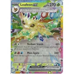 006/131 Leafeon ex : Double Rare Card : Pokemon TCG Prismatic Evolutions - Image 1