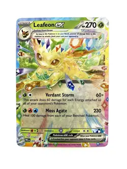 Leafeon ex 006/131 Prismatic Evolutions Double Rare Holo Pokemon TCG Card NM - Image 1