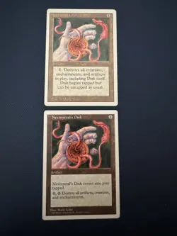 MTG - Magic The Gathering- Nevinyrral’s Disk X 2 - Revised/4th Ed - LP/EX! - Image 1