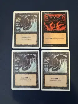 MTG - Magic The Gathering - Dark RitualX 4 - Revised/4th Edition - LP/EX-NP/NM! - Image 1