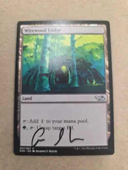 Wirewood Lodge Signed By Anthony Scott Waters Magic the Gathering - Image 1
