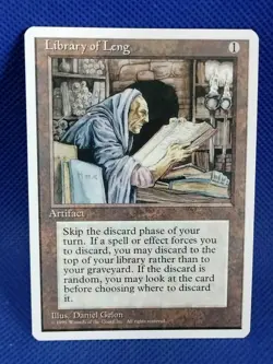 MTG 4th Edition Library Of Leng (X2) Uncommon 1995 Unplayed See Description - Image 4