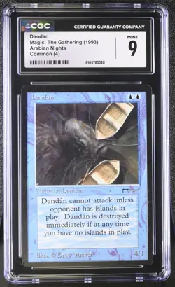 Dandan, Arabian Nights Mtg. CGC 9 Mint! - Image 1
