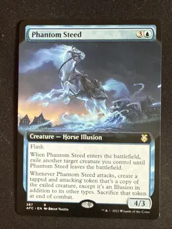 1x Phantom Steed (287) Extended Art Adventures in the Forgotten Realms MTG - Image 1