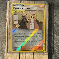 Cynthia & Caitlin Rev Holo 189/236 Cosmic Eclipse NM / LP | Pokemon TCG Trainer - Image 1
