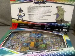 Pokemon Prismatic Evolutions Lucario Ex Tyranitar Ex Premium Collection x2 - Image 4