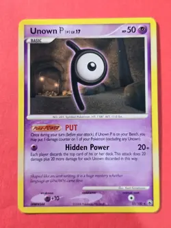 2008 Pokemon Diamond and Pearl Majestic Dawn #33 Unown P, R, NF/H, cd3 - Image 1
