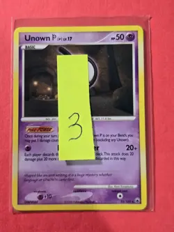 2008 Pokemon Diamond and Pearl Majestic Dawn #33 Unown P, R, NF/H, cd3 - Image 3