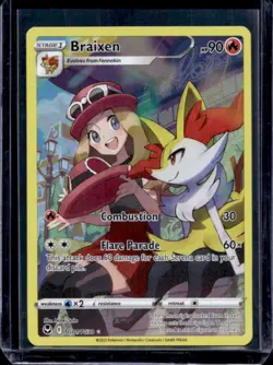 2022 Pokemon SWSH Silver Tempest Braixen Trainer Gallery Holo #TG01/TG30 - Image 1
